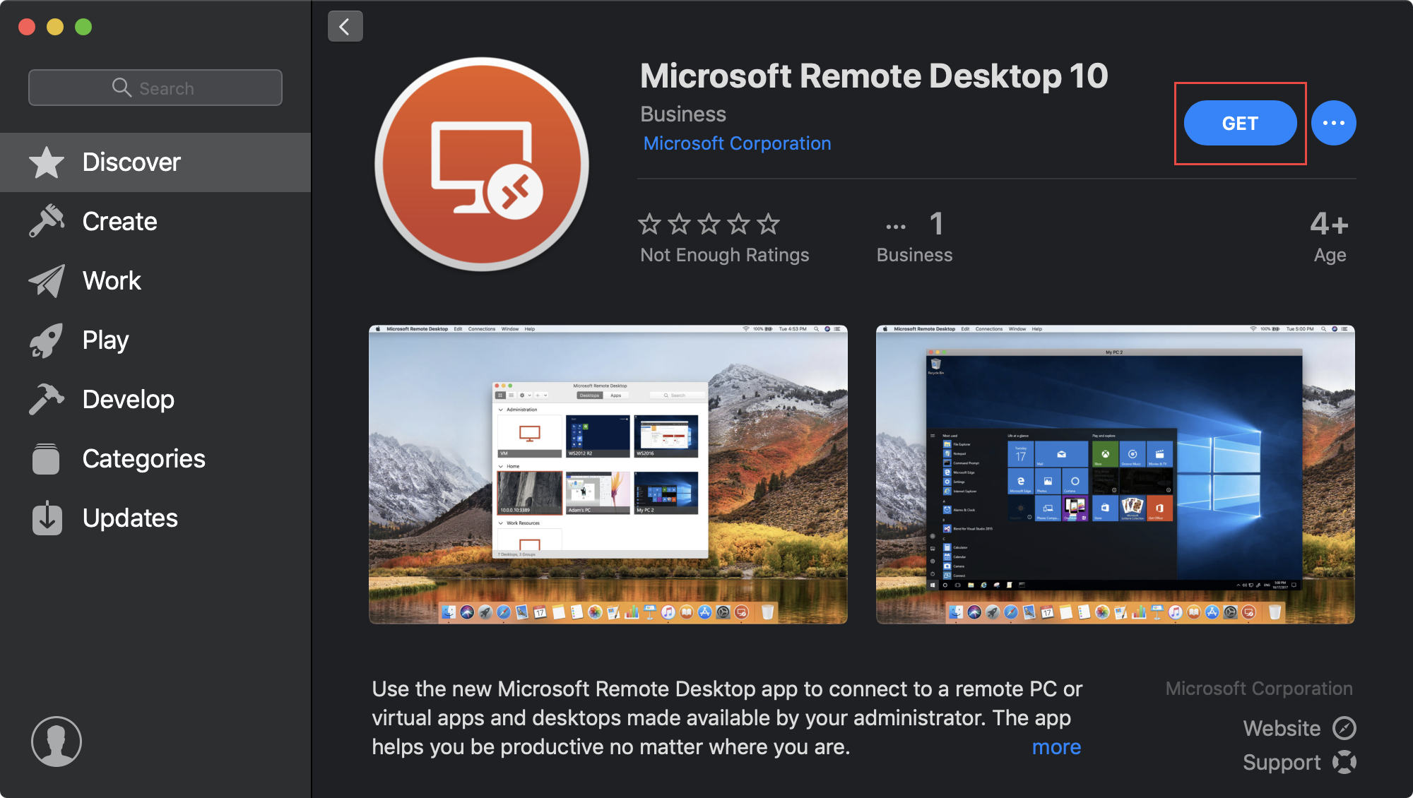 Remote from mac to windows